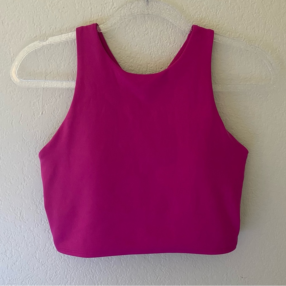 Athleta Magenta Pink Conscious Crop Sports Bra M